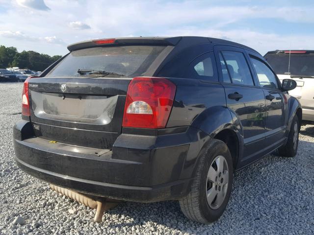 1B3HB28B07D523540 - 2007 DODGE CALIBER BLACK photo 4