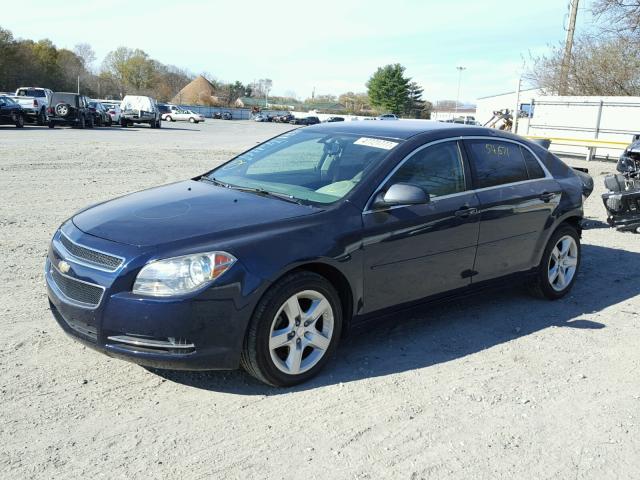 1G1ZG57B794183872 - 2009 CHEVROLET MALIBU LS BLUE photo 2