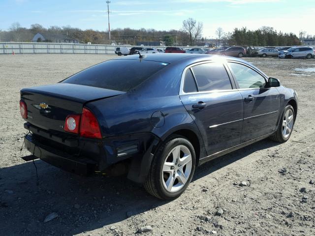 1G1ZG57B794183872 - 2009 CHEVROLET MALIBU LS BLUE photo 4