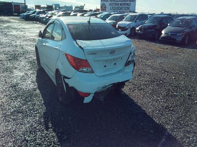 KMHCU4AE4CU168008 - 2012 HYUNDAI ACCENT GLS WHITE photo 3