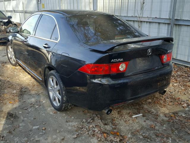 JH4CL96834C028562 - 2004 ACURA TSX BLACK photo 3