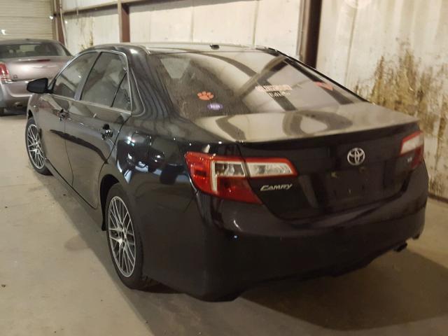 4T1BF1FK8CU040020 - 2012 TOYOTA CAMRY BASE BLACK photo 3