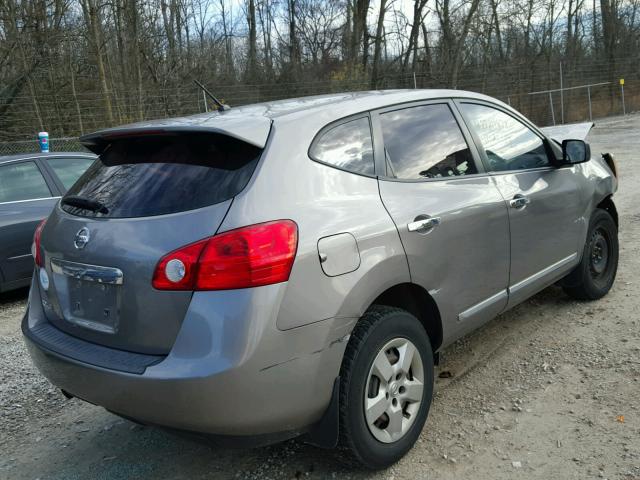 JN8AS5MT4BW568949 - 2011 NISSAN ROGUE S GRAY photo 4