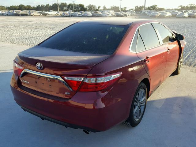 4T1BF1FK6GU602518 - 2016 TOYOTA CAMRY LE 红色 照片 4