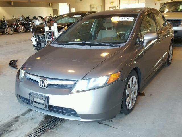 2HGFA16538H325413 - 2008 HONDA CIVIC LX BEIGE photo 2