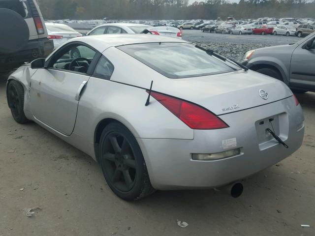 JN1AZ34D63T105477 - 2003 NISSAN 350Z COUPE SILVER photo 3