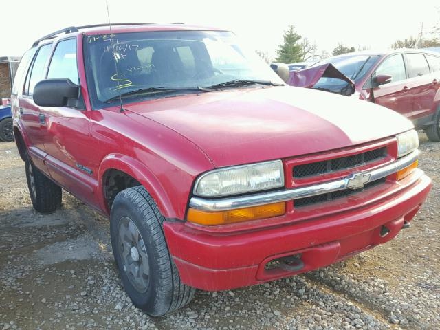 1GNDT13X13K112068 - 2003 CHEVROLET BLAZER RED photo 1