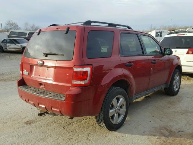 1FMCU0D72BKA53911 - 2011 FORD ESCAPE XLT RED photo 4