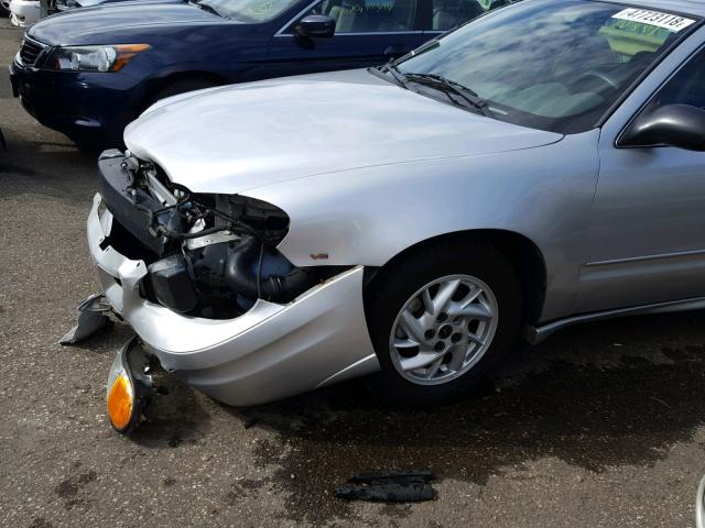 1G2NF52EX4M500969 - 2004 PONTIAC GRAND AM S SILVER photo 10