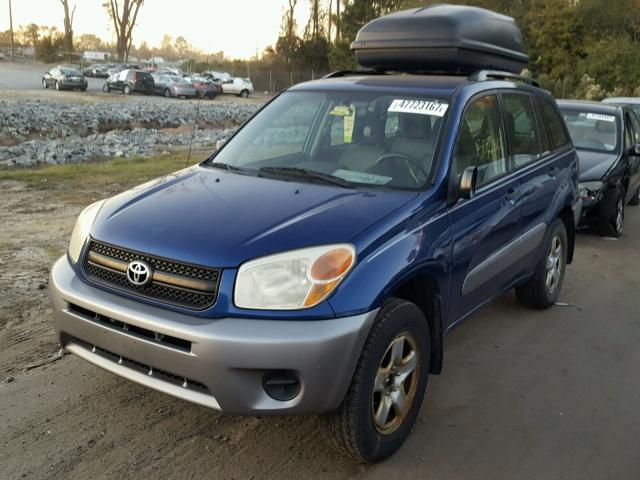 JTEHD20VX56035207 - 2005 TOYOTA RAV4 BLUE photo 2