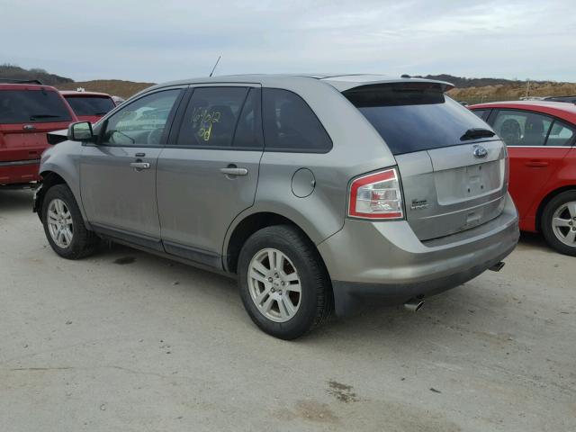 2FMDK38C88BA14164 - 2008 FORD EDGE SEL GRAY photo 3