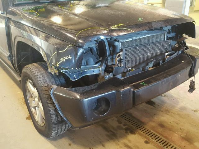 1J8HG48K38C175485 - 2008 JEEP COMMANDER BLACK photo 9