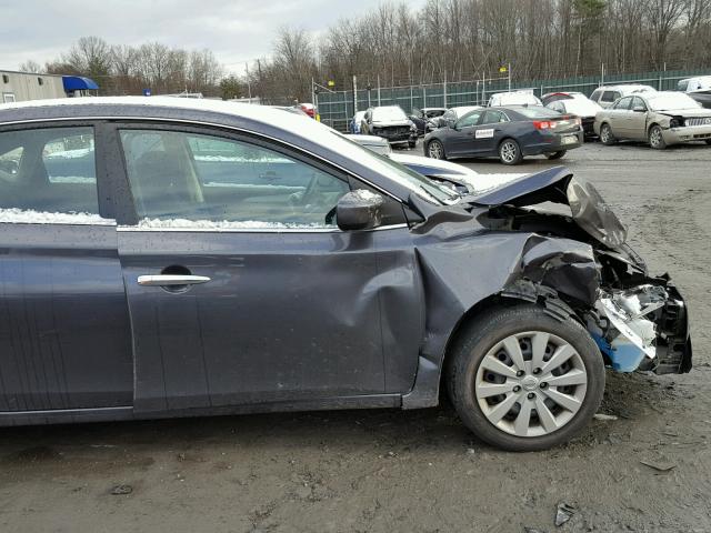 3N1AB7AP2EY223658 - 2014 NISSAN SENTRA S GRAY photo 9