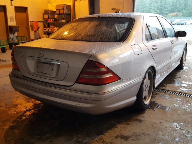 WDBNG70J01A168959 - 2001 MERCEDES-BENZ S 430 SILVER photo 4