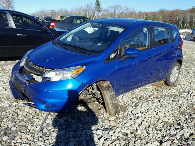 3N1CE2CP7FL393173 - 2015 NISSAN VERSA NOTE BLUE photo 2