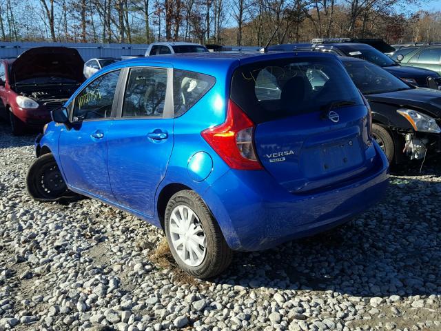 3N1CE2CP7FL393173 - 2015 NISSAN VERSA NOTE BLUE photo 3