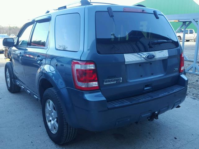 1FMCU9EG5AKC75473 - 2010 FORD ESCAPE LIM BLUE photo 3