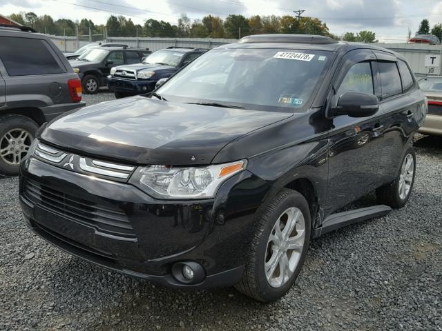 JA4AZ3A38EZ014181 - 2014 MITSUBISHI OUTLANDER BLACK photo 2