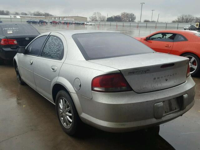 1C3EL46X33N502991 - 2003 CHRYSLER SEBRING LX GRAY photo 3