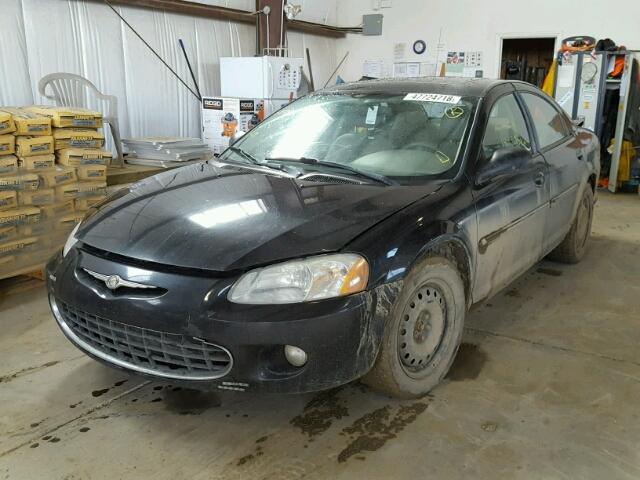 1C3EL56R53N606034 - 2003 CHRYSLER SEBRING LX BLACK photo 2