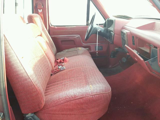 1FTDF15N8KLB16820 - 1989 FORD F150 RED photo 5