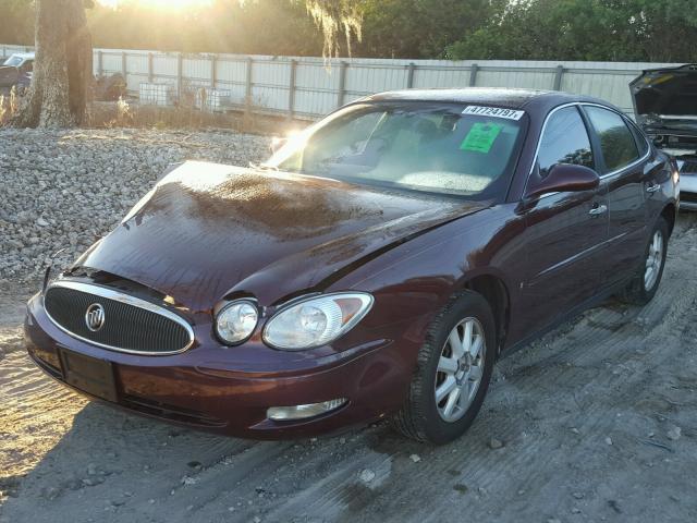 2G4WC582361261765 - 2006 BUICK LACROSSE C MAROON photo 2