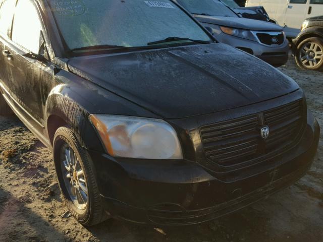 1B3HB28B18D645096 - 2008 DODGE CALIBER BLACK photo 9