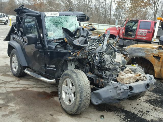 1J4AA2D16AL110187 - 2010 JEEP WRANGLER S BLUE photo 1