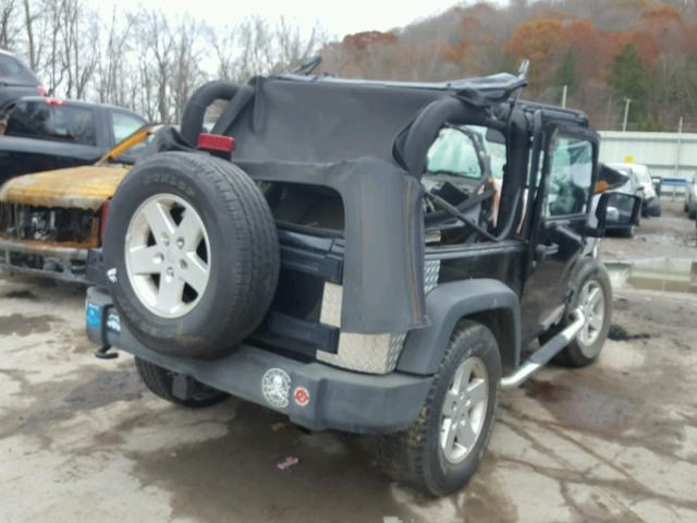 1J4AA2D16AL110187 - 2010 JEEP WRANGLER S BLUE photo 4