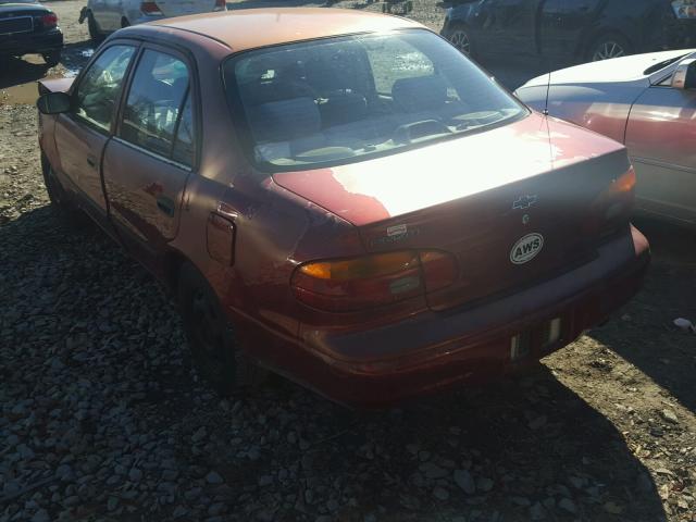 1Y1SK52871Z407602 - 2001 CHEVROLET GEO PRIZM 红色 照片 3