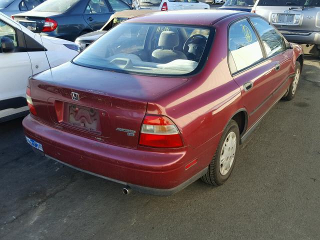 1HGCD5524SA044302 - 1995 HONDA ACCORD DX RED photo 4