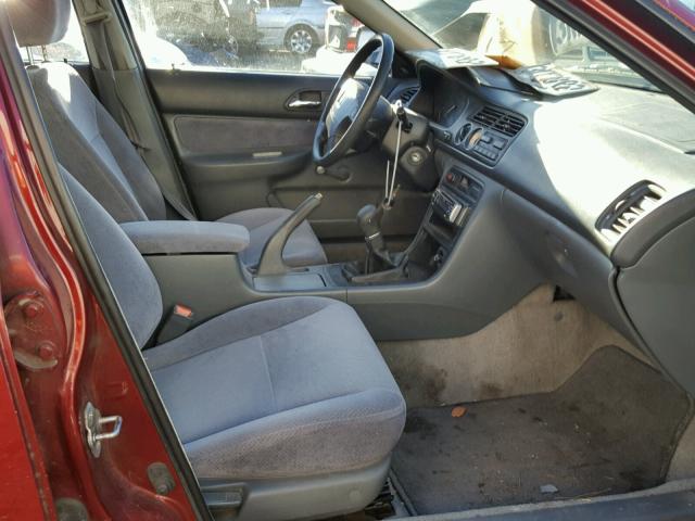 1HGCD5524SA044302 - 1995 HONDA ACCORD DX RED photo 5