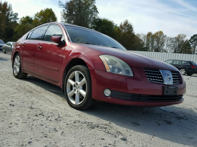 1N4BA41E54C858890 - 2004 NISSAN MAXIMA SE BURGUNDY photo 1