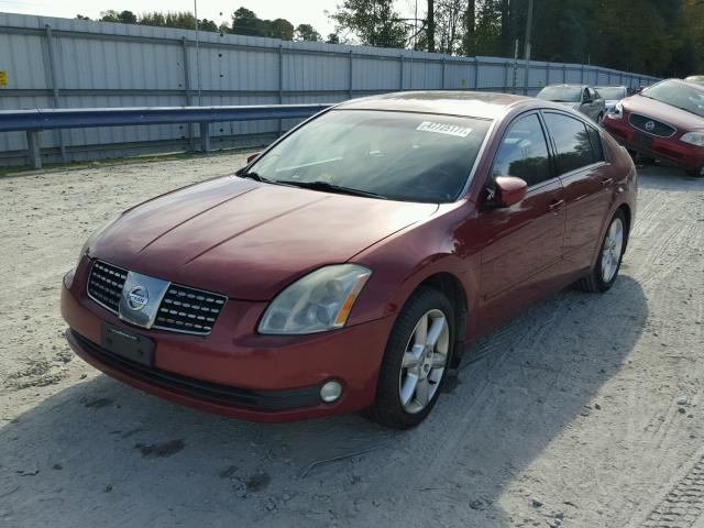 1N4BA41E54C858890 - 2004 NISSAN MAXIMA SE BURGUNDY photo 2