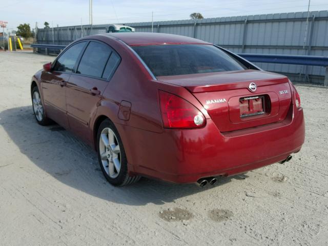 1N4BA41E54C858890 - 2004 NISSAN MAXIMA SE BURGUNDY photo 3