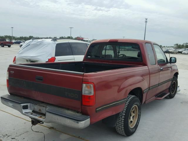 JT4TN12DXV0033891 - 1997 TOYOTA T100 XTRAC RED photo 4