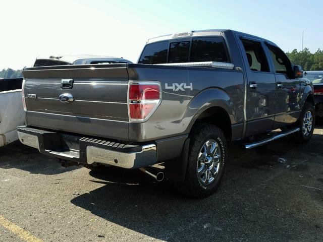 1FTFW1ET7EFA07792 - 2014 FORD F150 SUPER GRAY photo 4