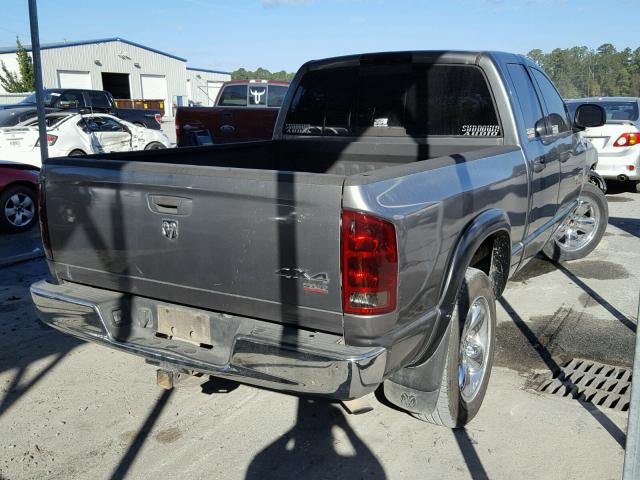 1D7HU18D25S169233 - 2005 DODGE RAM 1500 S GRAY photo 4