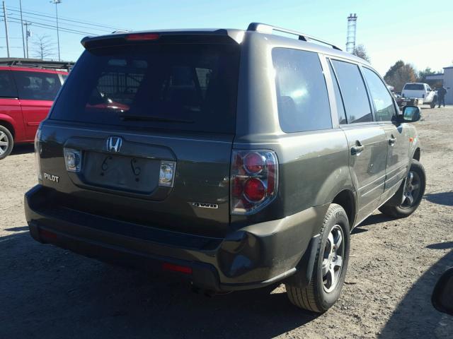 5FNYF18606B008660 - 2006 HONDA PILOT EX GREEN photo 4