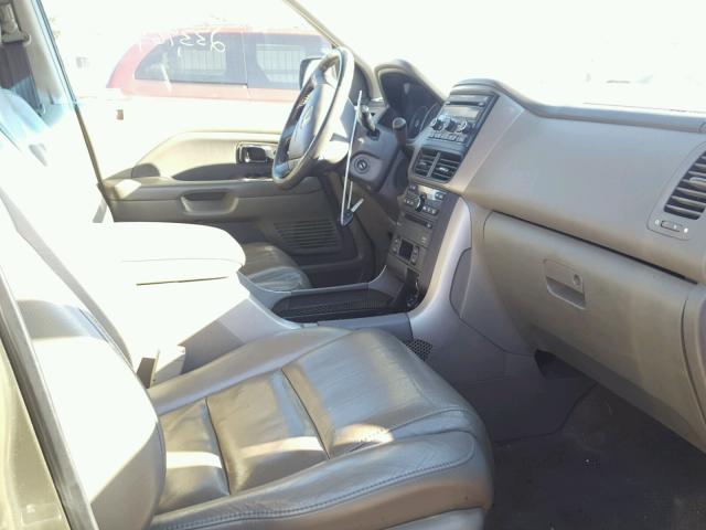 5FNYF18606B008660 - 2006 HONDA PILOT EX GREEN photo 5