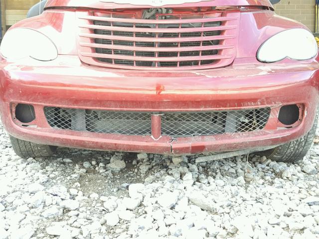 3A8FY48B18T107632 - 2008 CHRYSLER PT CRUISER RED photo 10