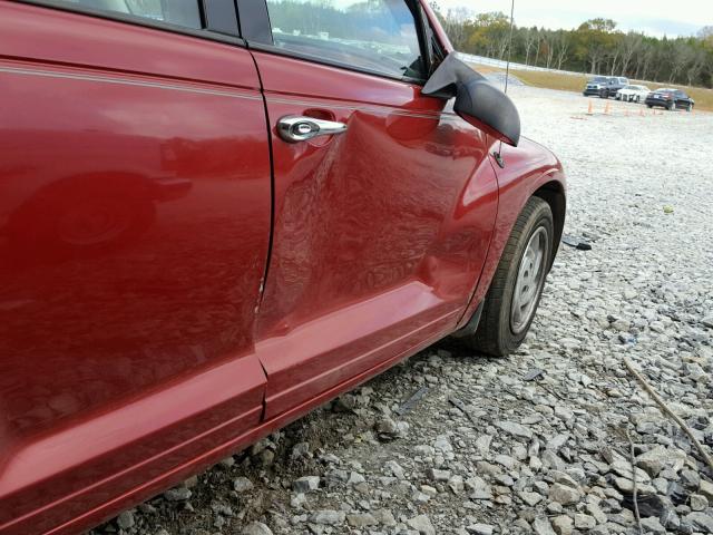 3A8FY48B18T107632 - 2008 CHRYSLER PT CRUISER RED photo 9