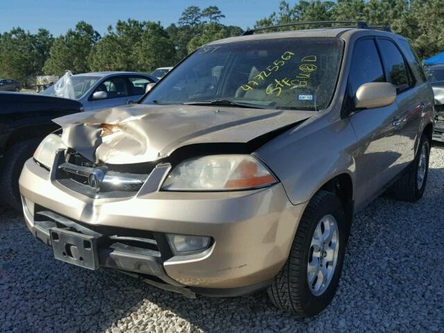 2HNYD18651H509160 - 2001 ACURA MDX TOURIN GOLD photo 2