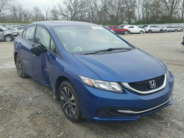 19XFB2F81EE045931 - 2014 HONDA CIVIC EX BLUE photo 1