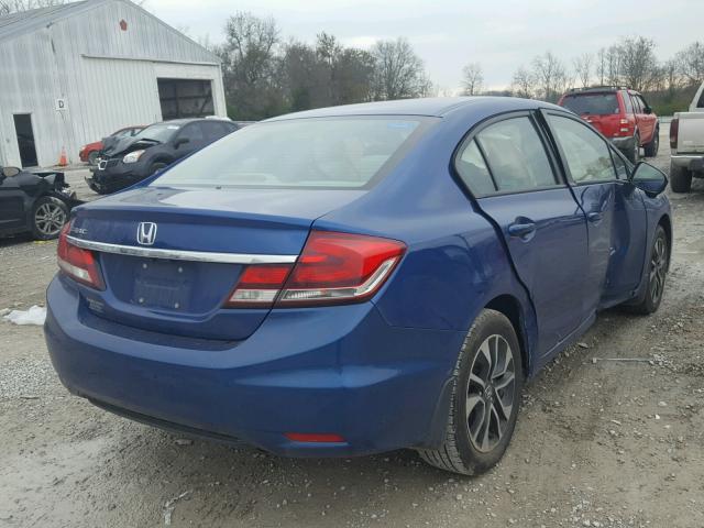 19XFB2F81EE045931 - 2014 HONDA CIVIC EX ლურჯი ფოტო 4