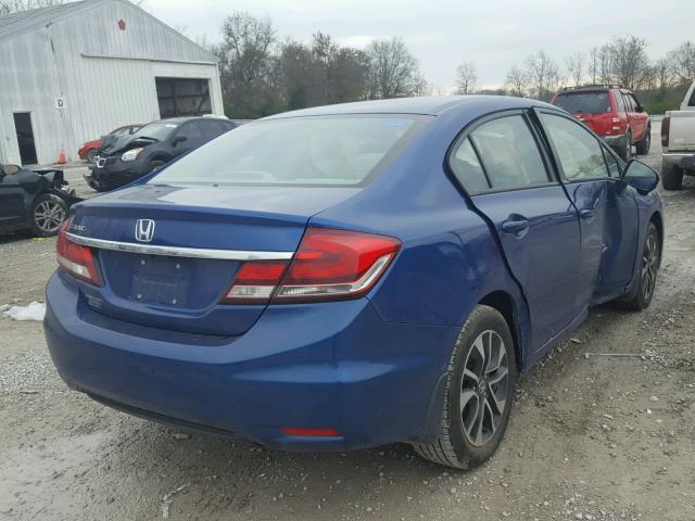 19XFB2F81EE045931 - 2014 HONDA CIVIC EX BLUE photo 4