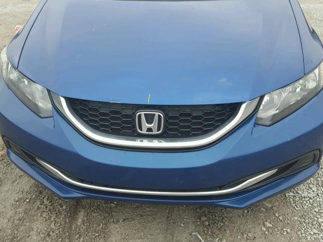19XFB2F81EE045931 - 2014 HONDA CIVIC EX ლურჯი ფოტო 7