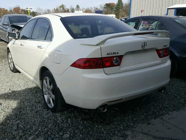 JH4CL96984C006596 - 2004 ACURA TSX WHITE photo 3