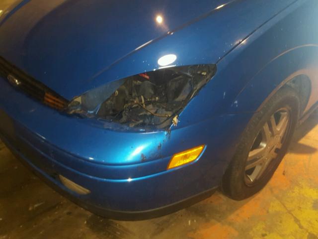 3FAHP3135YR244902 - 2000 FORD FOCUS ZX3 BLUE photo 9