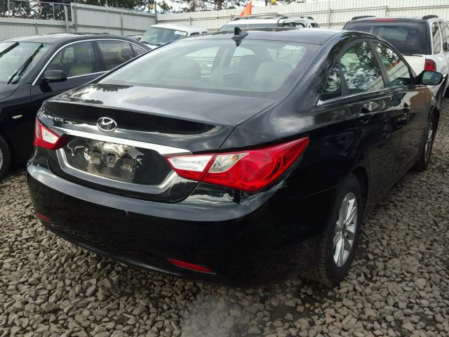 5NPEB4AC3BH207939 - 2011 HYUNDAI SONATA GLS BLACK photo 4